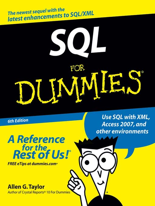 SQL For Dummies Microsoft Library OverDrive